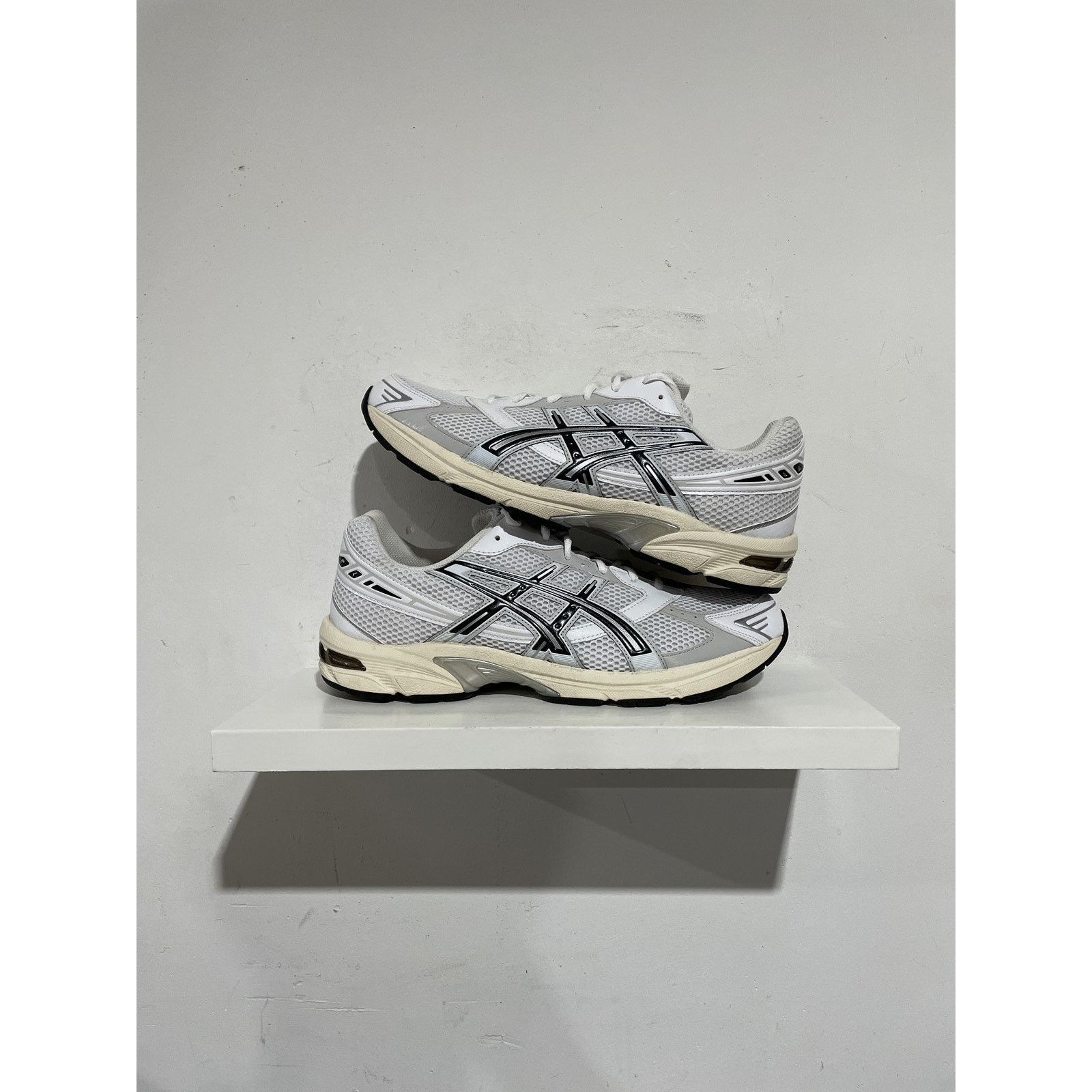 ASICS GEL- 1130 WHITE CLOUD GREY SIZE 13 PREOWNED
