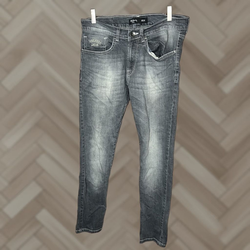 Vintage VINTAGE Pepe Jeans London Mens Jeans Straight Black 32 x 34 Regular Inseam 34 Mens Size US 32 / EU 48 - 1 Thumbnail