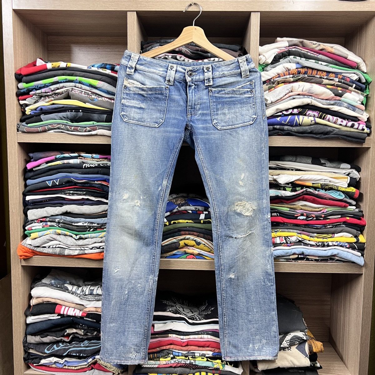 Diesel DIESEL KEATE RUGGED JEANS Size 28" / US 6 / IT 42 - 1 Thumbnail