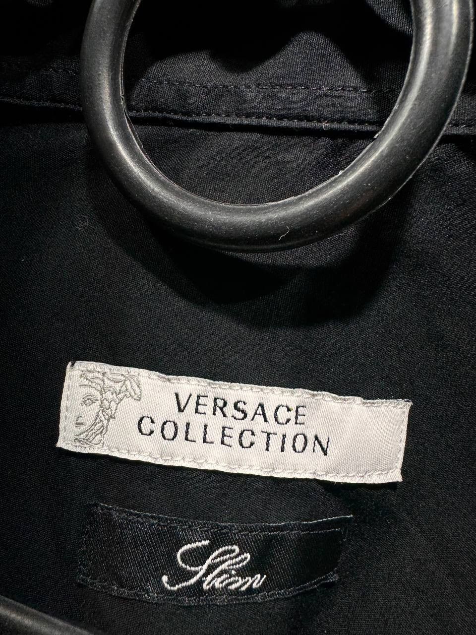 Versace Versace Collection Black Slim Fit Mens Shirt Button Up Size US S / EU 44-46 / 1 - 6 Thumbnail