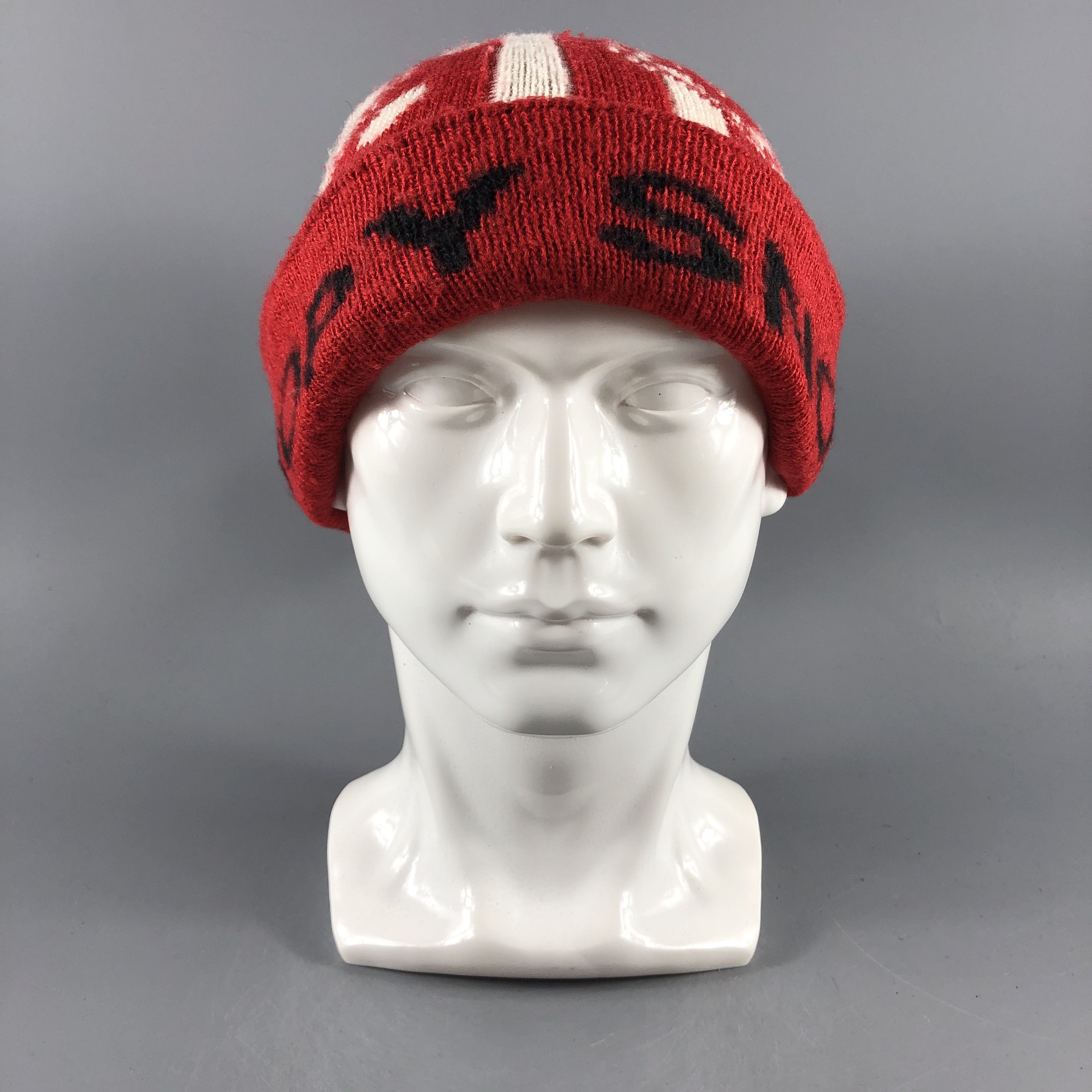 image of Vintage Snoopy Hats Cartoon Beanie Red Snow Hat Snow Cap B1025, Men's