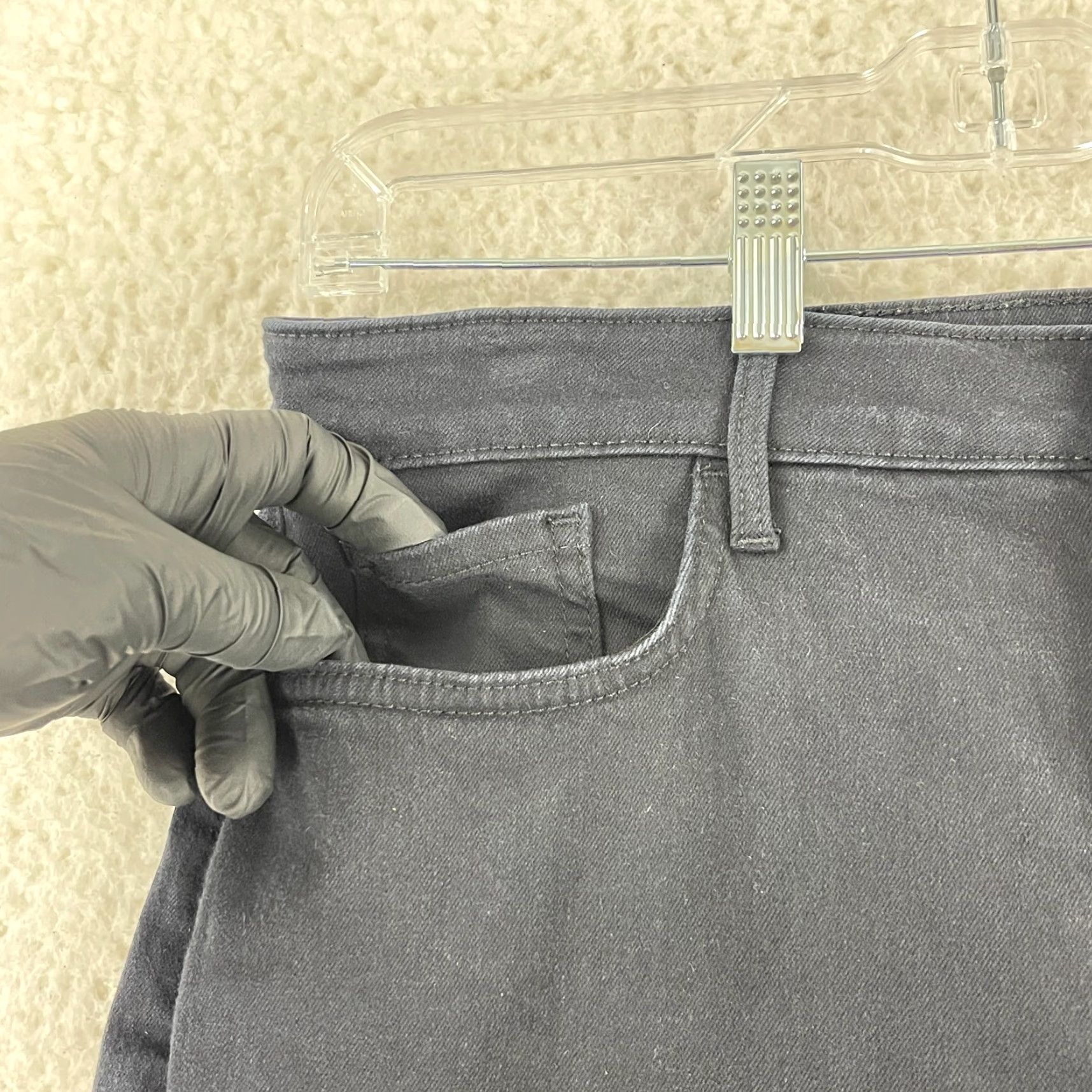 NYDJ NYDJ Sheri Slim Straight Jeans Womens Size 10 Black Denim Mid-Rise Pant Size 32" / US 10 / IT 46 - 4 Thumbnail