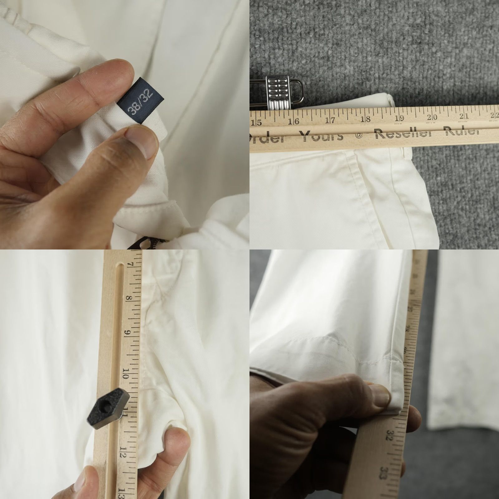 Polo Ralph Lauren VINTAGE Polo Ralph Lauren Pants Mens 38x32 White Suffield Chino Straight Fit Casual Business Mens Size US 38 / EU 54 - 9 Thumbnail