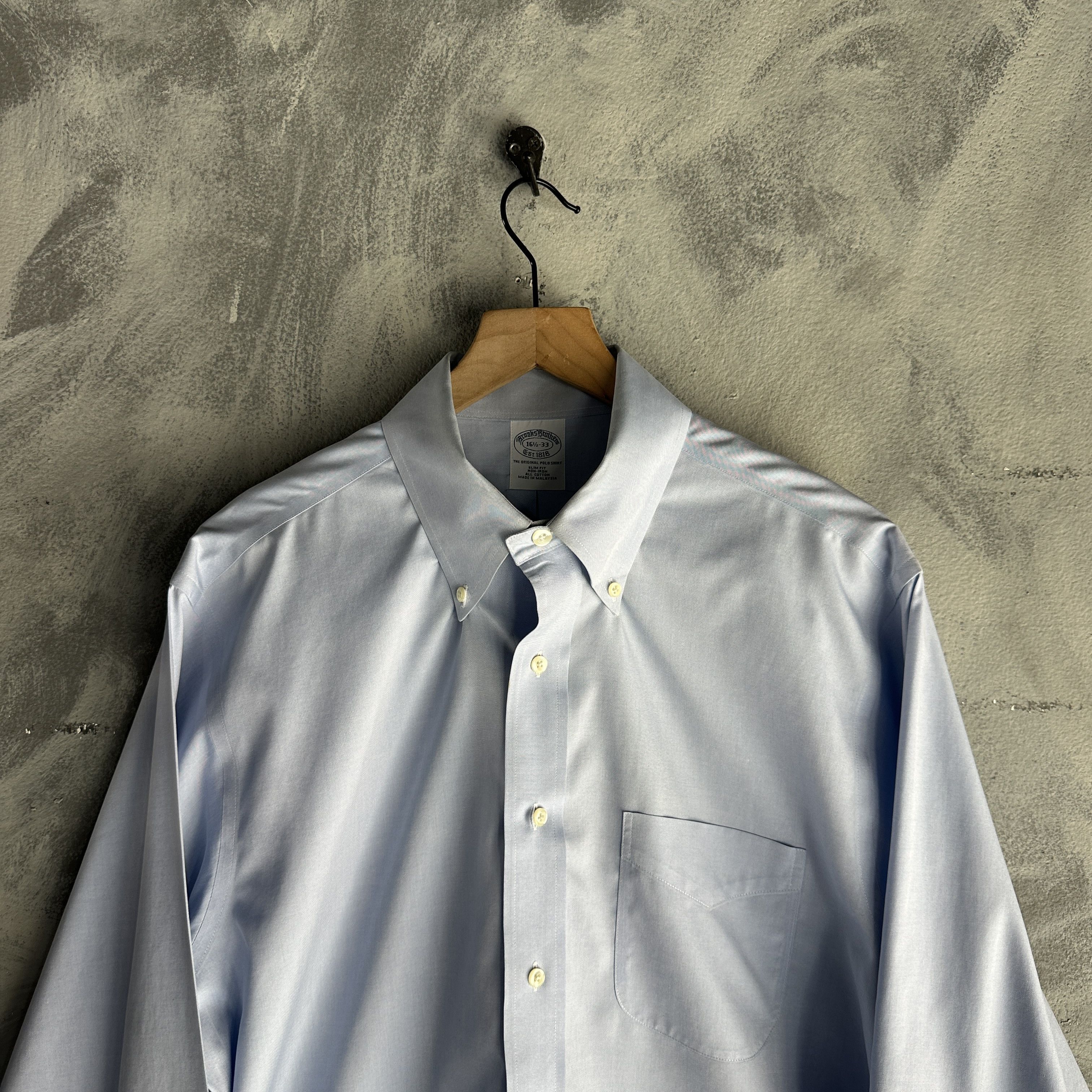 Brooks Brothers Brooks Brothers Dress Shirt Mens 16.5 33 Button Down Size US M / EU 48-50 / 2 - 2 Thumbnail