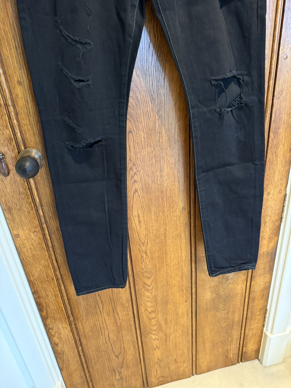 Saint Laurent Paris SS16 Saint Laurent surf sound crash trash black ripped jeans Size US 30 / EU 46 - 13 Thumbnail
