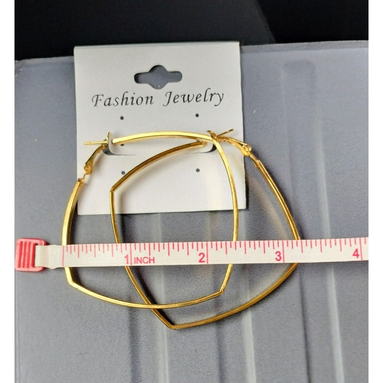 Other Hoop Earrings Gold Tone Fashion Jewelry Eggshell White Light Size ONE SIZE - 8 Thumbnail