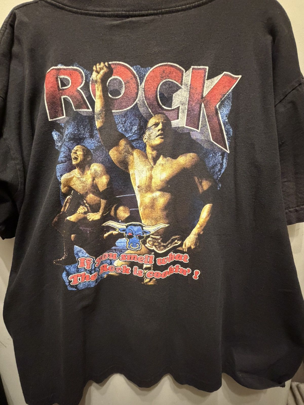Vintage Vintage 90s/Y2K Boot WWF The Rock Shirt Size US XL / EU 56 / 4 - 1 Thumbnail