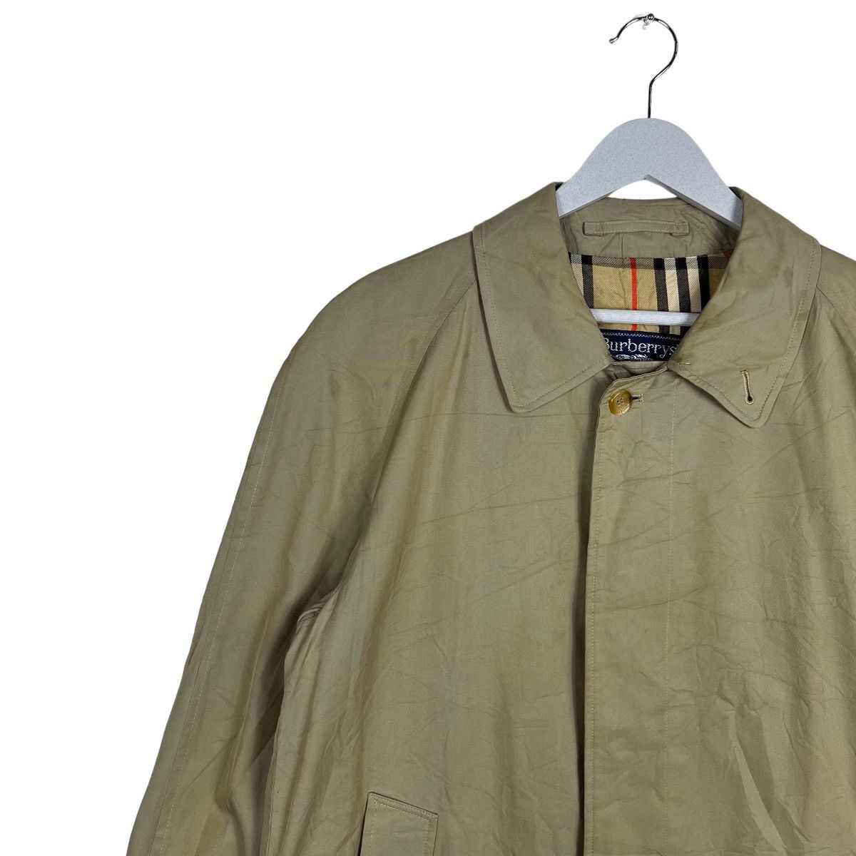 Burberry 🔥 BURBERRYS NOVA CHECK LINING TRENCH COAT MADE IN ENGLAND Size US S / EU 44-46 / 1 - 8 Thumbnail
