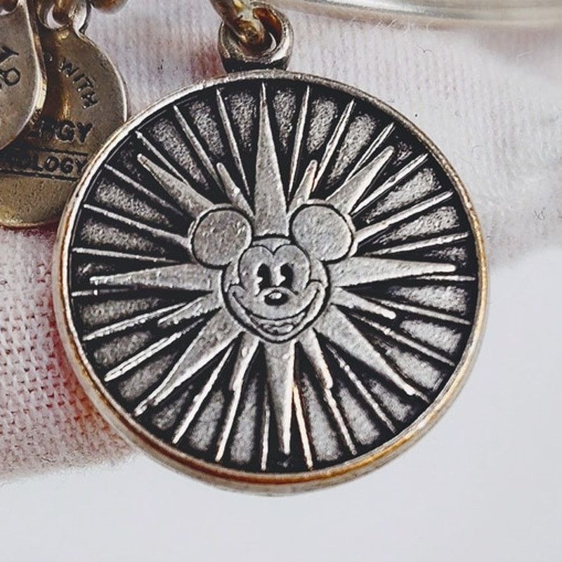 Disney Disney Mickey's Fun Wheel Bangle Alex and Ani - Silver Toned Size ONE SIZE - 2 Thumbnail