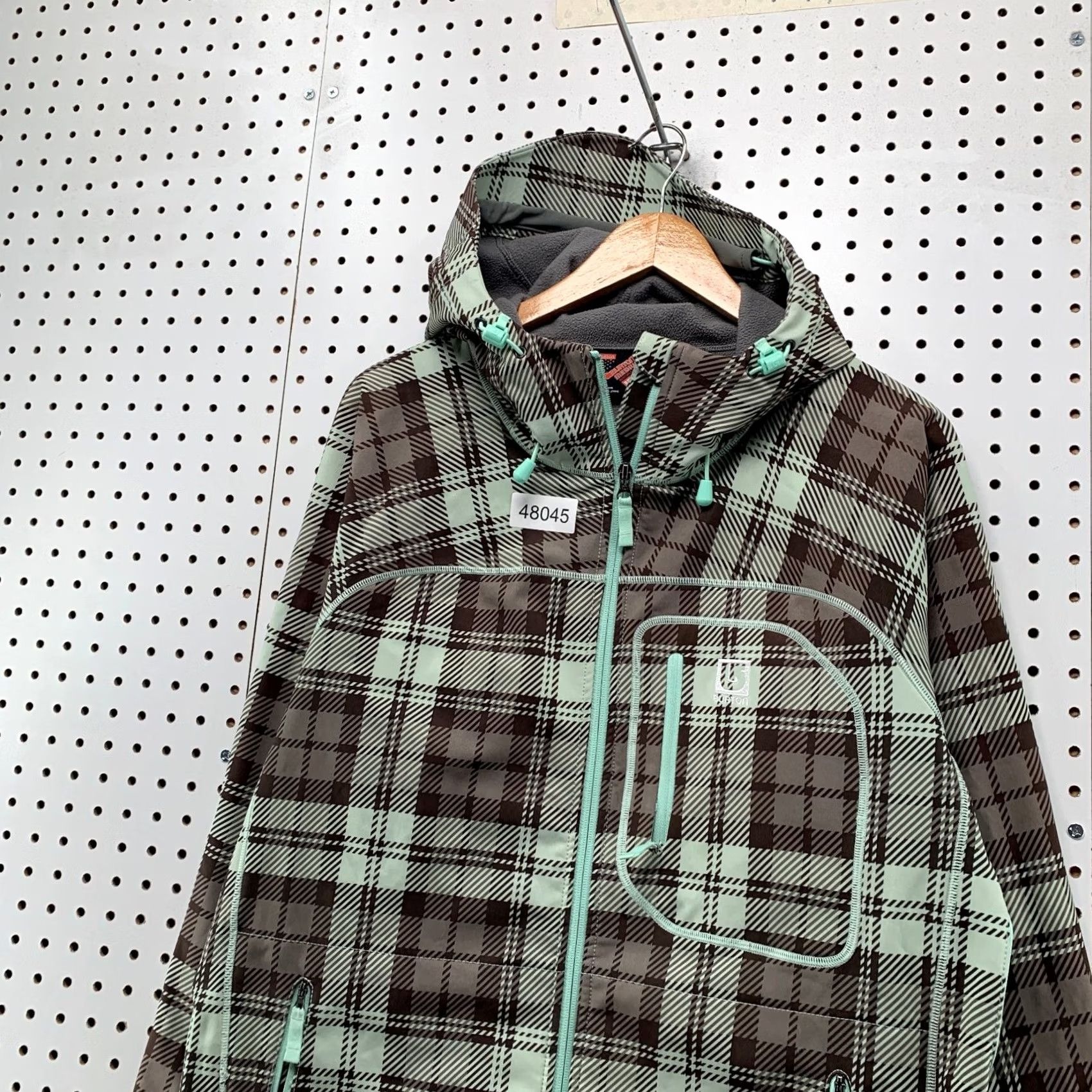 Burton Burton Dryride Plaid Surboard Ski Jacket Womens Medium Green Plaid Lined Size M / US 6-8 / IT 42-44 - 6 Thumbnail