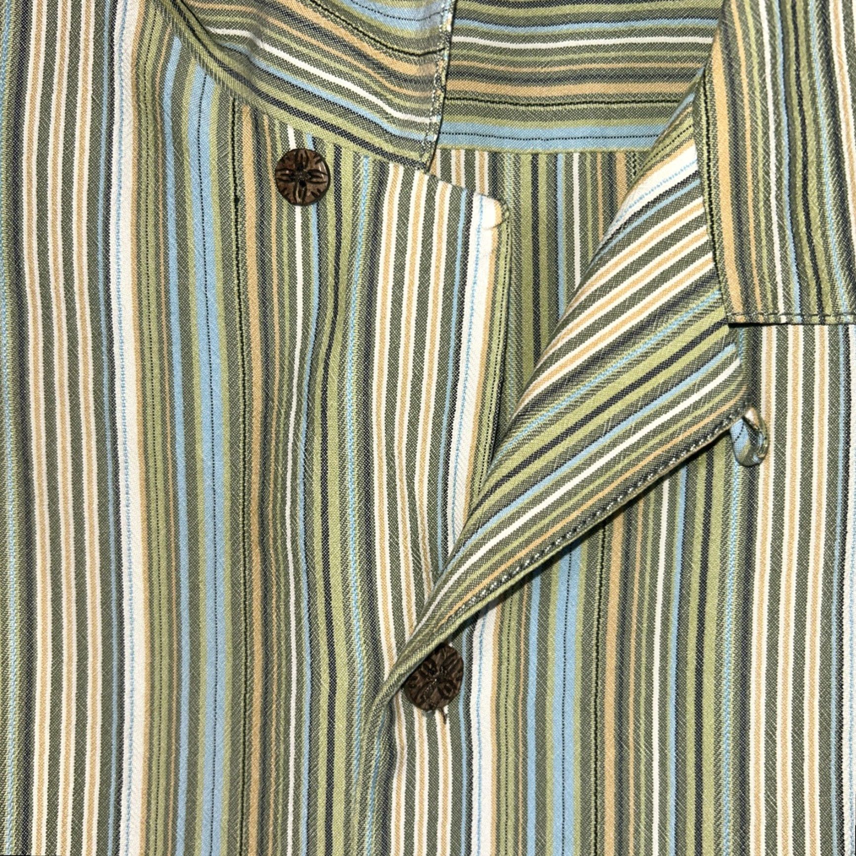 Tommy Bahama Tommy Bahama Shirt Striped Short Sleeve Button-Up 2XL Silk Multicolor Casual Hawaiian Beach 100% Silk Size US XXL / EU 58 / 5 - 4 Thumbnail