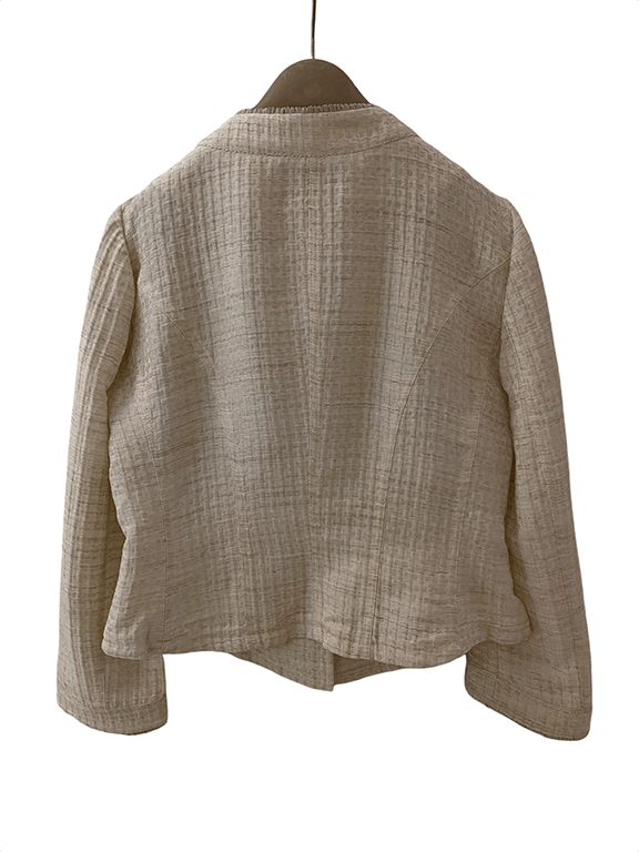 Giorgio Armani Fitted blazer with mini ruffle trim Size M / US 6-8 / IT 42-44 - 4 Thumbnail