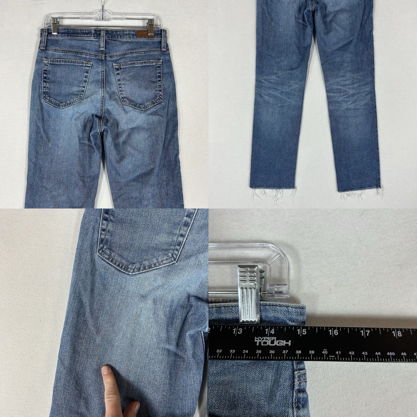 Vintage AG Adriano Goldschmied Jeans Straight Leg Womens 28R Light Wash Mid Rise USA Denim 5-Pocket Modern Classic Mens? Size 28" / US 6 / IT 42 - 8 Thumbnail