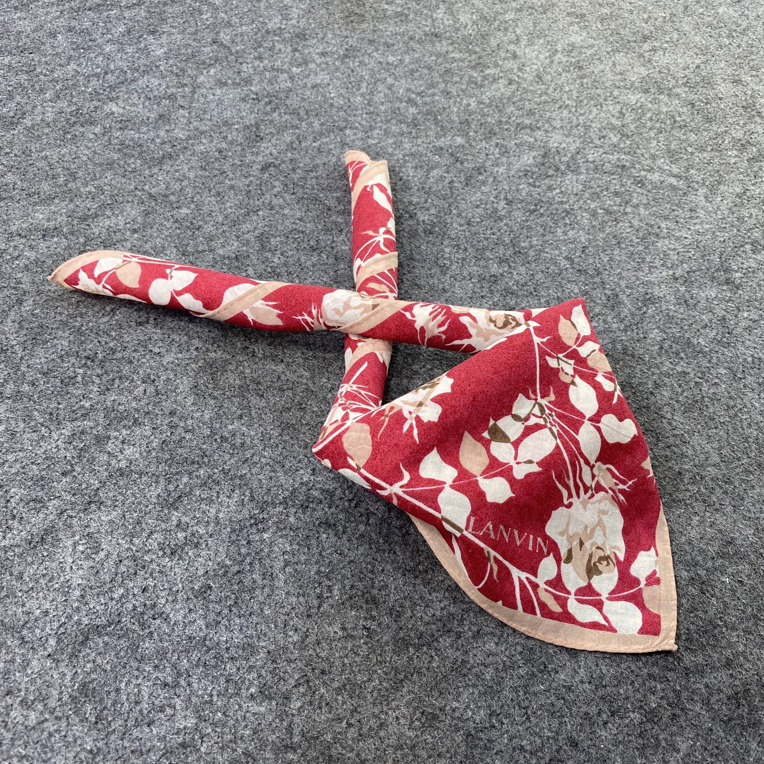 Lanvin Lanvin Handkerchief Neckerchief Bandana-B1885 Size ONE SIZE - 1 Thumbnail