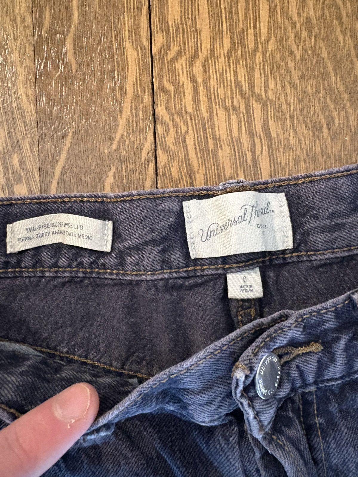 Vintage BAGGY JEANS Size US 30 / EU 46 - 2 Thumbnail