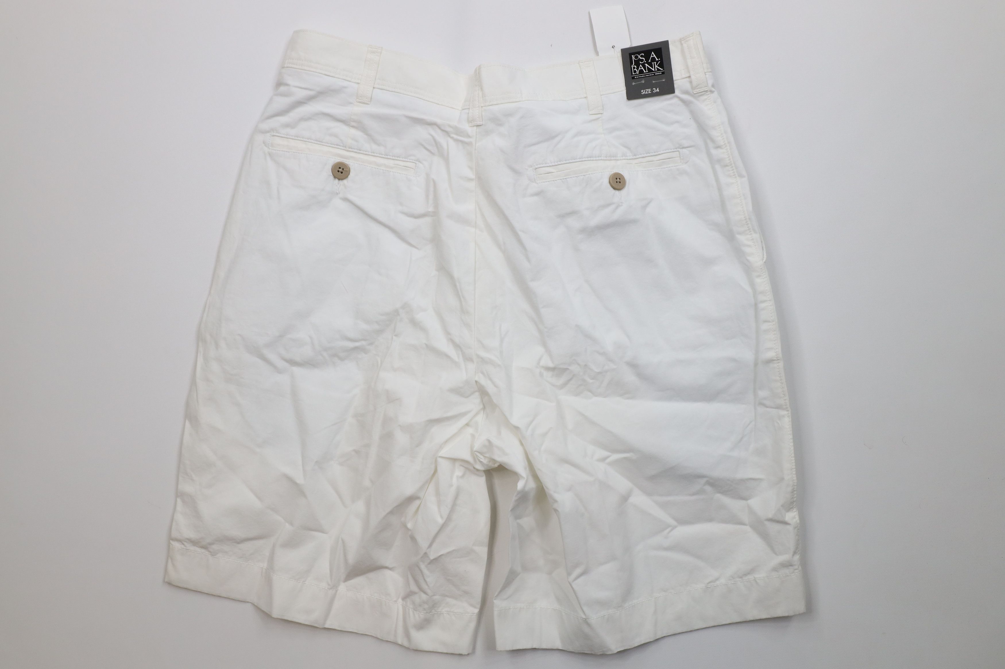 Jos. A. Bank Deadstock Vintage Y2K Jos A Bank Chino Shorts White Cotton Size US 34 / EU 50 - 8 Thumbnail