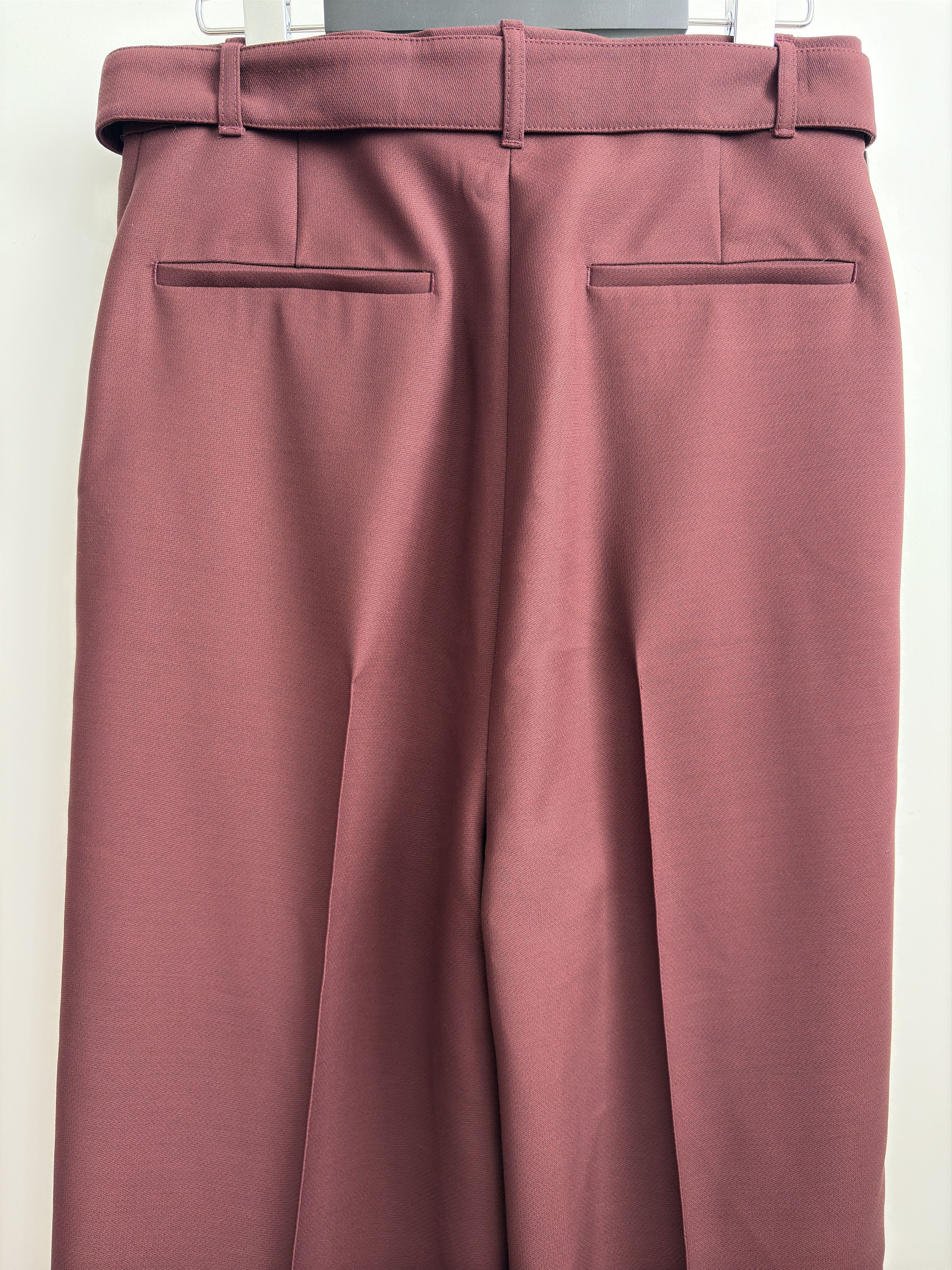 Peter Do 21FW Burgundy Belted Wide Pants Size US 30 / EU 46 - 6 Thumbnail