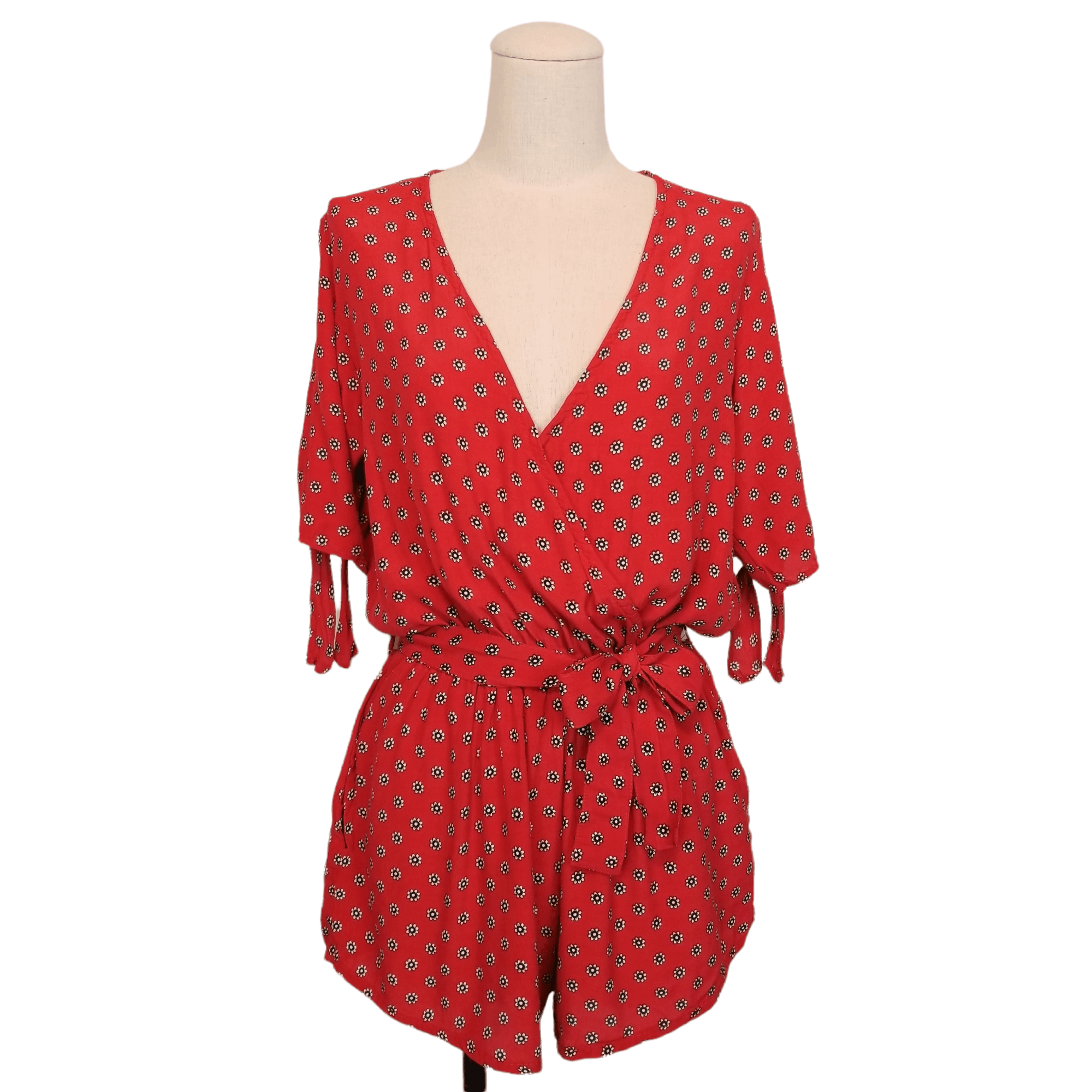 FAITHFULL Floral Playsuit Romper Size 27" / US 4 / IT 40 - 1 Thumbnail