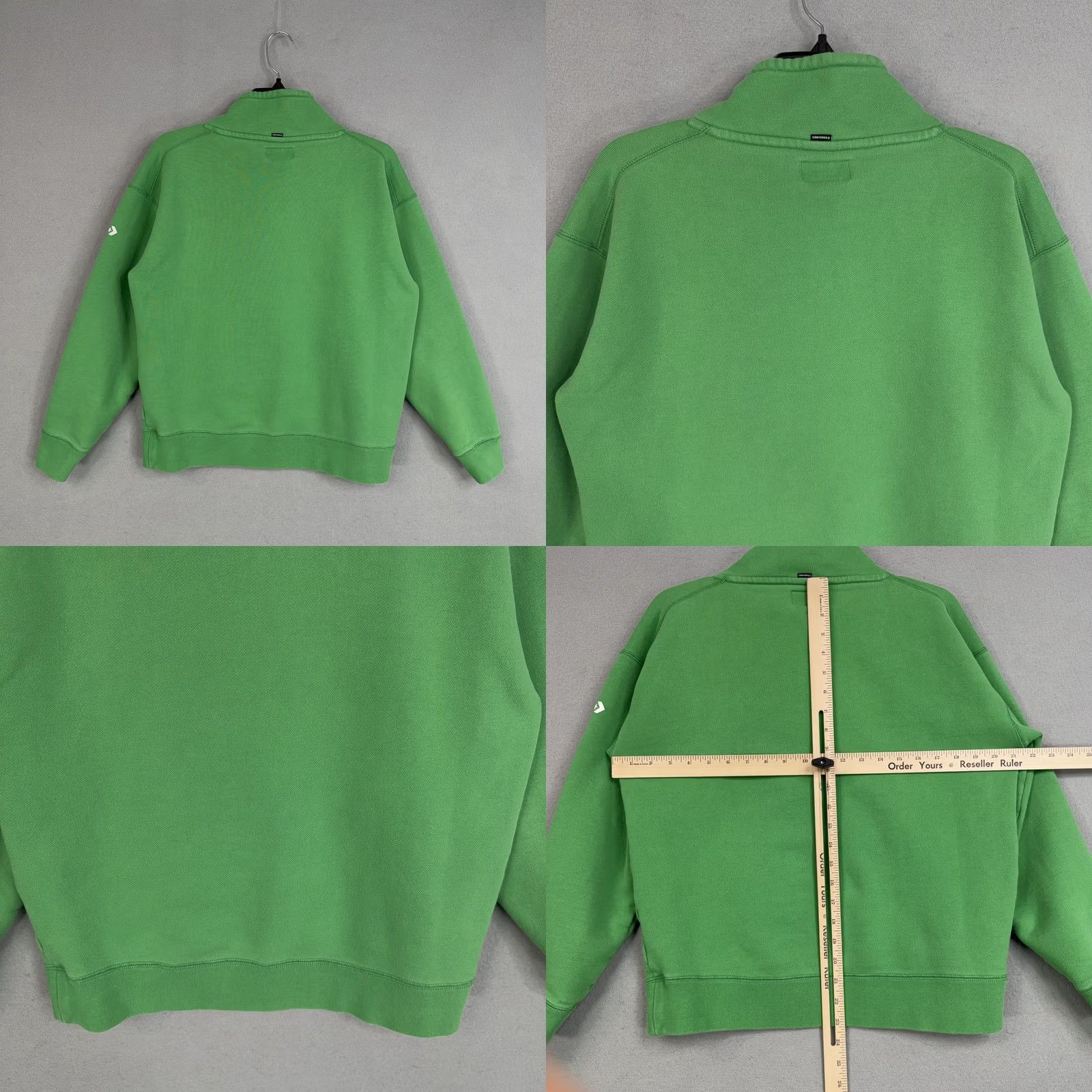 Converse Converse Sweatshirt Golf Le Fleur Adult Small Green Pullover 1/4 Zip Casual Mens Womens Size S / US 4 / IT 40 - 8 Thumbnail