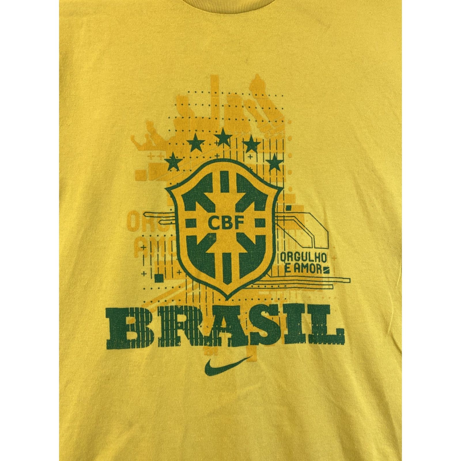 Nike Nike Brasil World Cup Soccer Tee L Yellow Funny Mens Size US L / EU 52-54 / 3 - 2 Thumbnail
