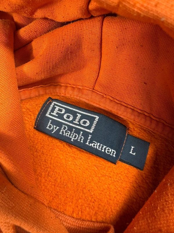 Ralph Lauren Vintage Polo Ralph Lauren orange usa L logo hoodie Size US L / EU 52-54 / 3 - 5 Thumbnail