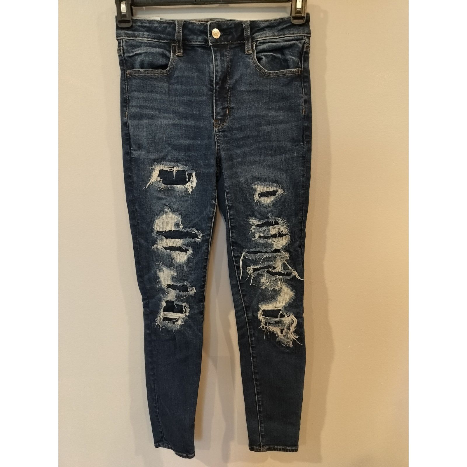 Other American Eagle Super Stretch Distressed Skinny Jeans 6R Size 28" / US 6 / IT 42 - 1 Thumbnail