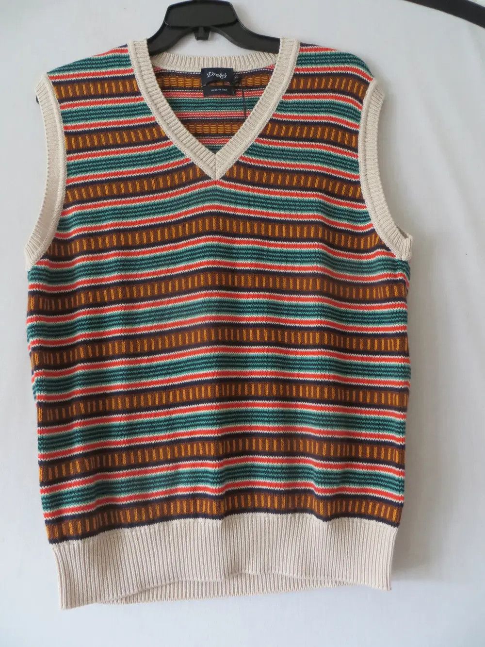 Drake's WESTERN KNITTED JUMPER VEST SIZE M Size US M / EU 48-50 / 2 - 1 Thumbnail