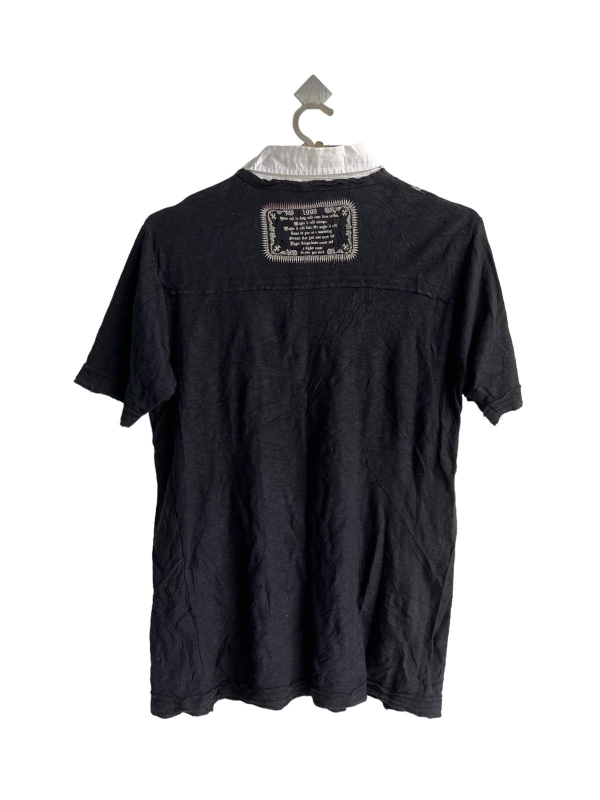 If Six Was Nine OG Missoni Chrome Hearts Cloister Black "Goth Poems" Polo T Size US M / EU 48-50 / 2 - 5 Thumbnail