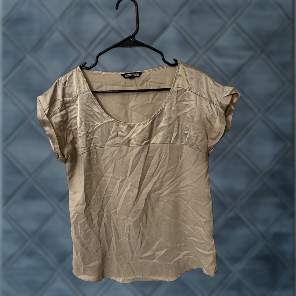 Express Express Womens Short Sleeve Pullover Crew Neck Top Brown Size Small Size S / US 4 / IT 40 - 1 Thumbnail