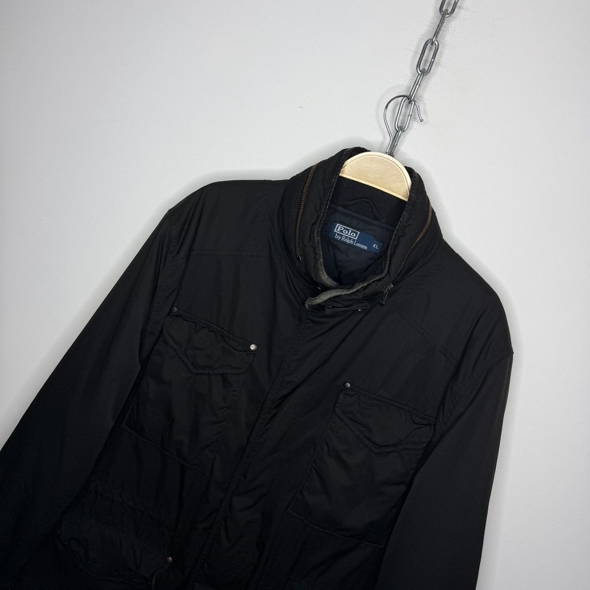 Polo Ralph Lauren Polo Ralph Lauren Hunting/Fishing Jacket Black Nylon Coat Size US XL / EU 56 / 4 - 4 Thumbnail