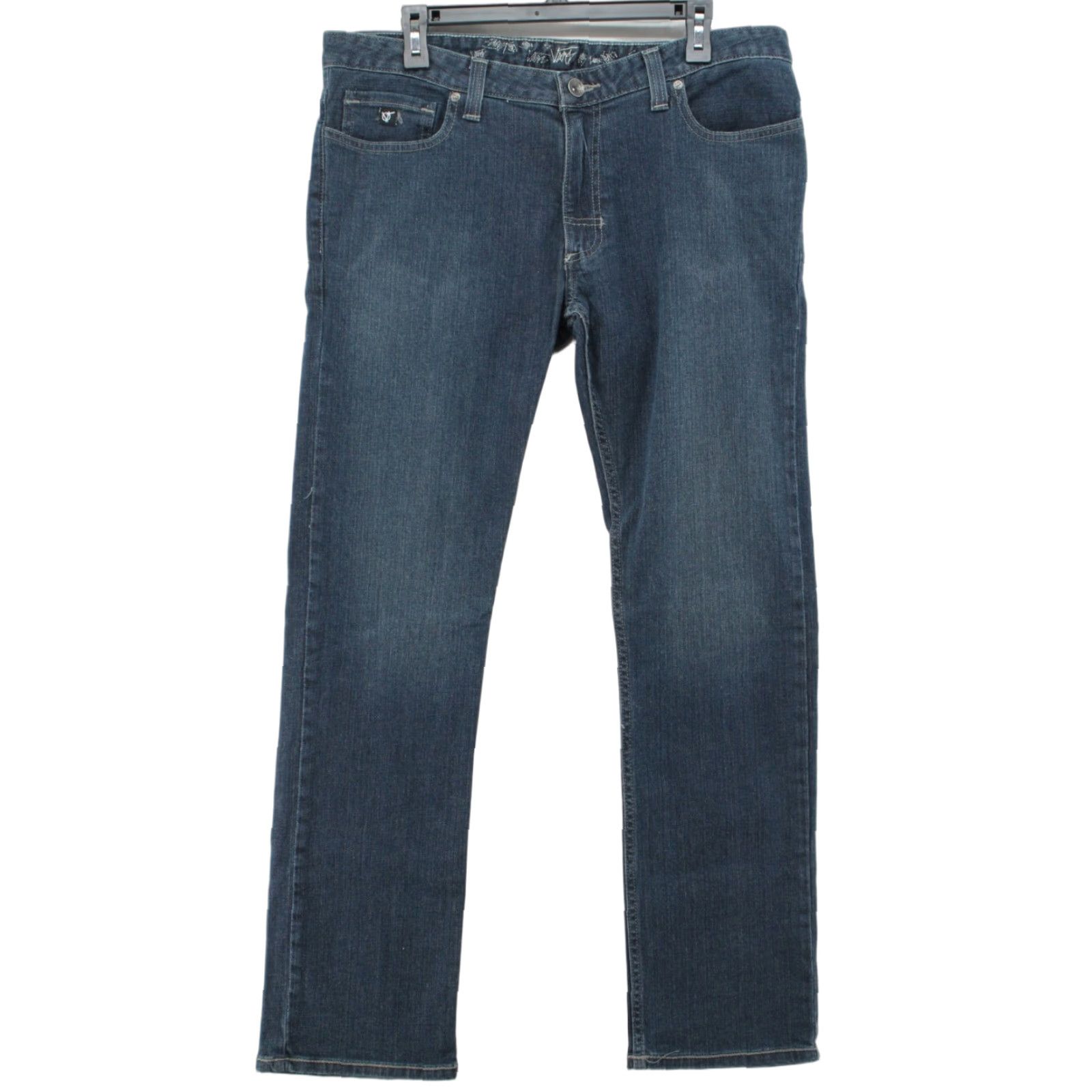 Vans VANS Jeans Men's 36 Blue Denim Straight Leg Stretch City Gorpcore Grunge Skateboard 5-Pocket Logo Mens Size US 36 / EU 52 - 1 Thumbnail