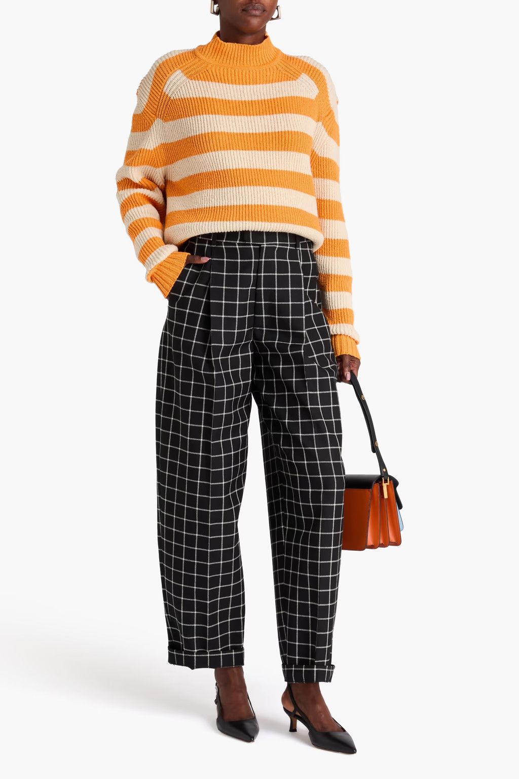 Marni o1y1125 Casual Pant in Black/White Size 28" / US 6 / IT 42 - 2 Thumbnail