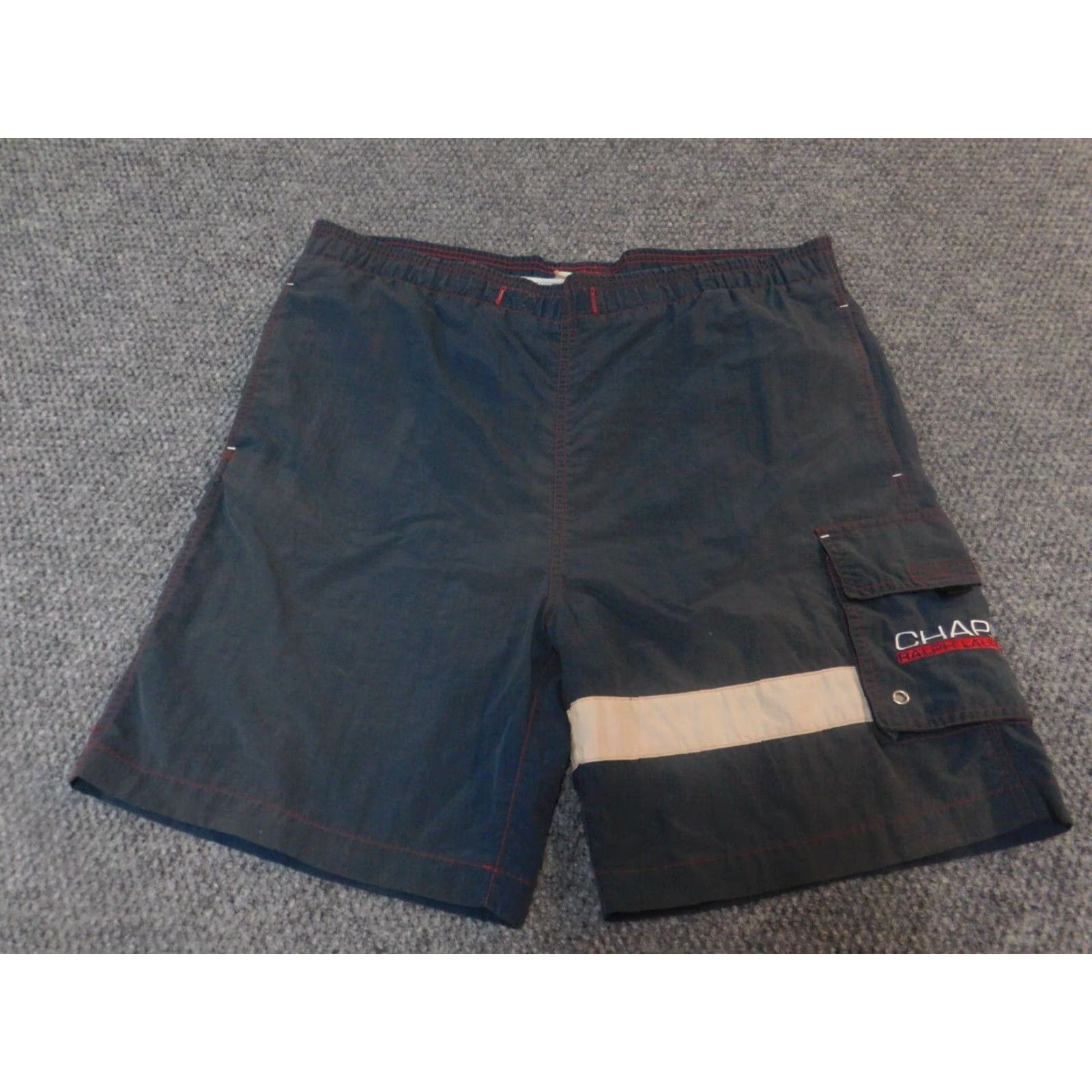 Ralph Lauren VINTAGE Ralph Lauren Swimming Trunks Mens 34 Blue Trunks 90s Lifeguard Surfing Size US 34 / EU 50 - 2 Thumbnail