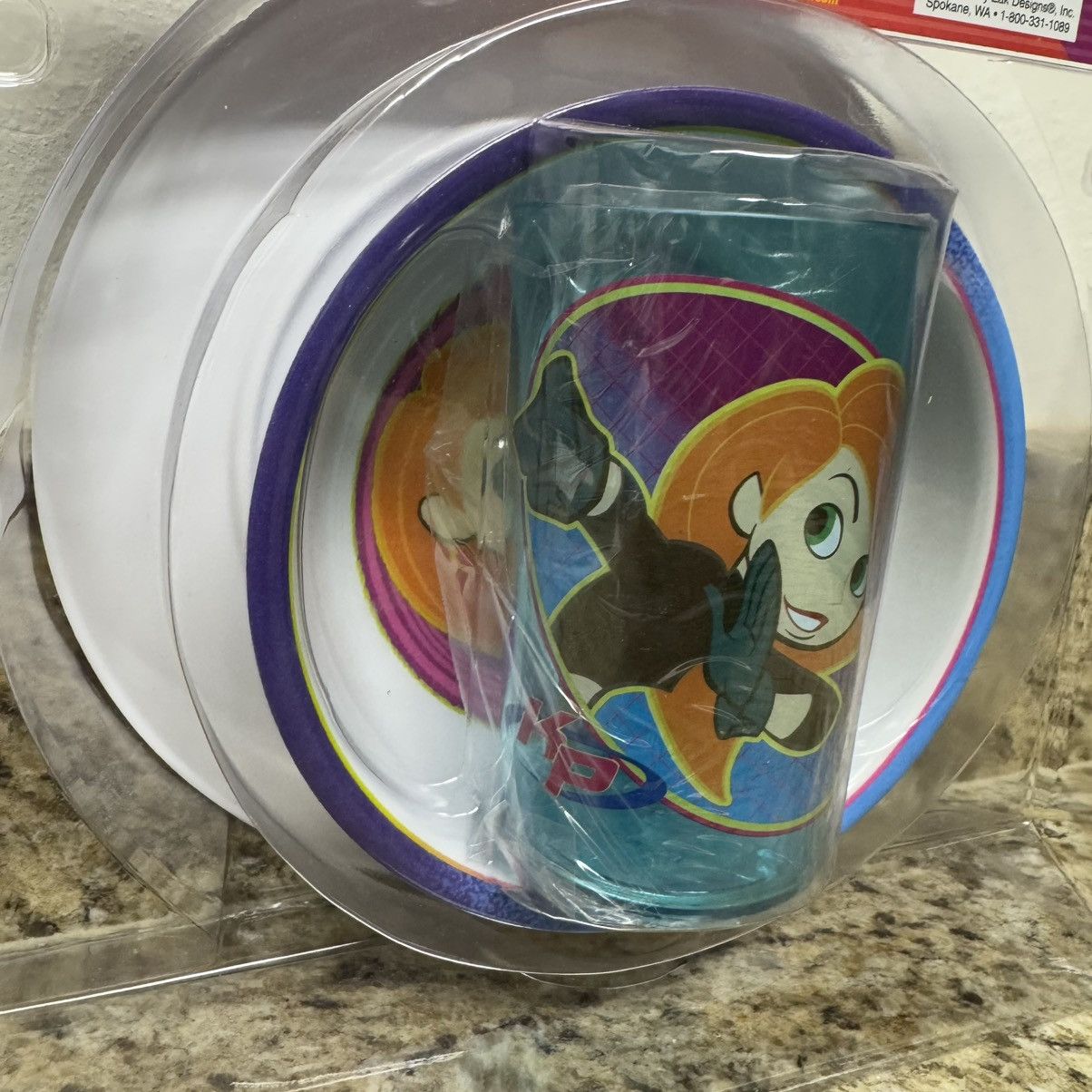 Disney × Vintage Disney Kim Possible 3-Piece Dinnerware Set Plate Bowl Cup Size ONE SIZE - 10 Thumbnail
