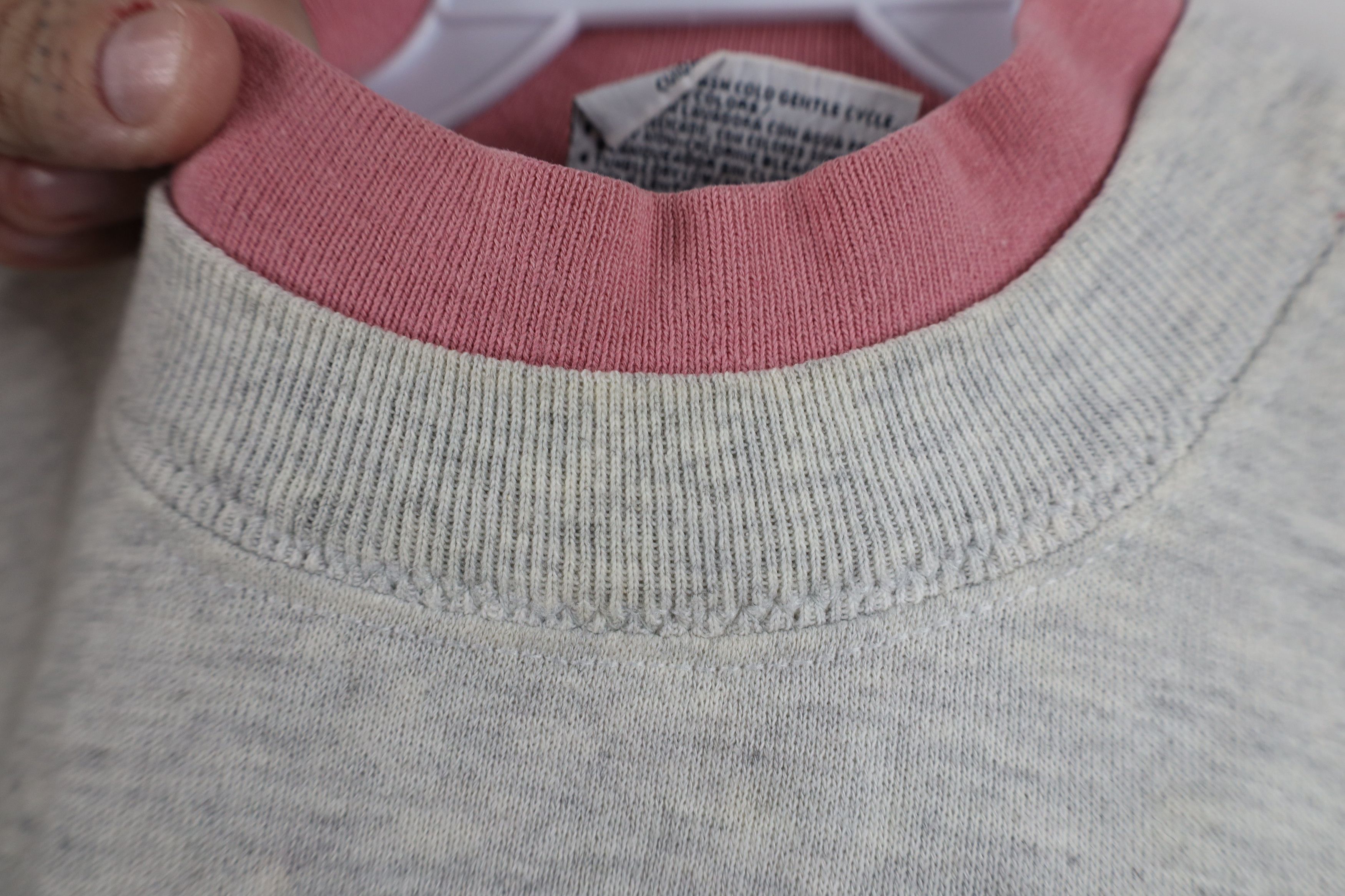 Vintage Vintage 90s Streetwear Heart Flower Sweatshirt Gray USA Size XL / US 12-14 / IT 48-50 - 9 Thumbnail