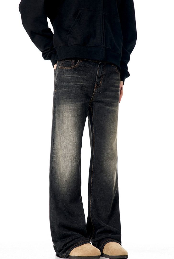 Japanese Brand × Jean American heavy-duty retro wide-leg bootcut jeans for men Size US 32 / EU 48 - 7 Thumbnail