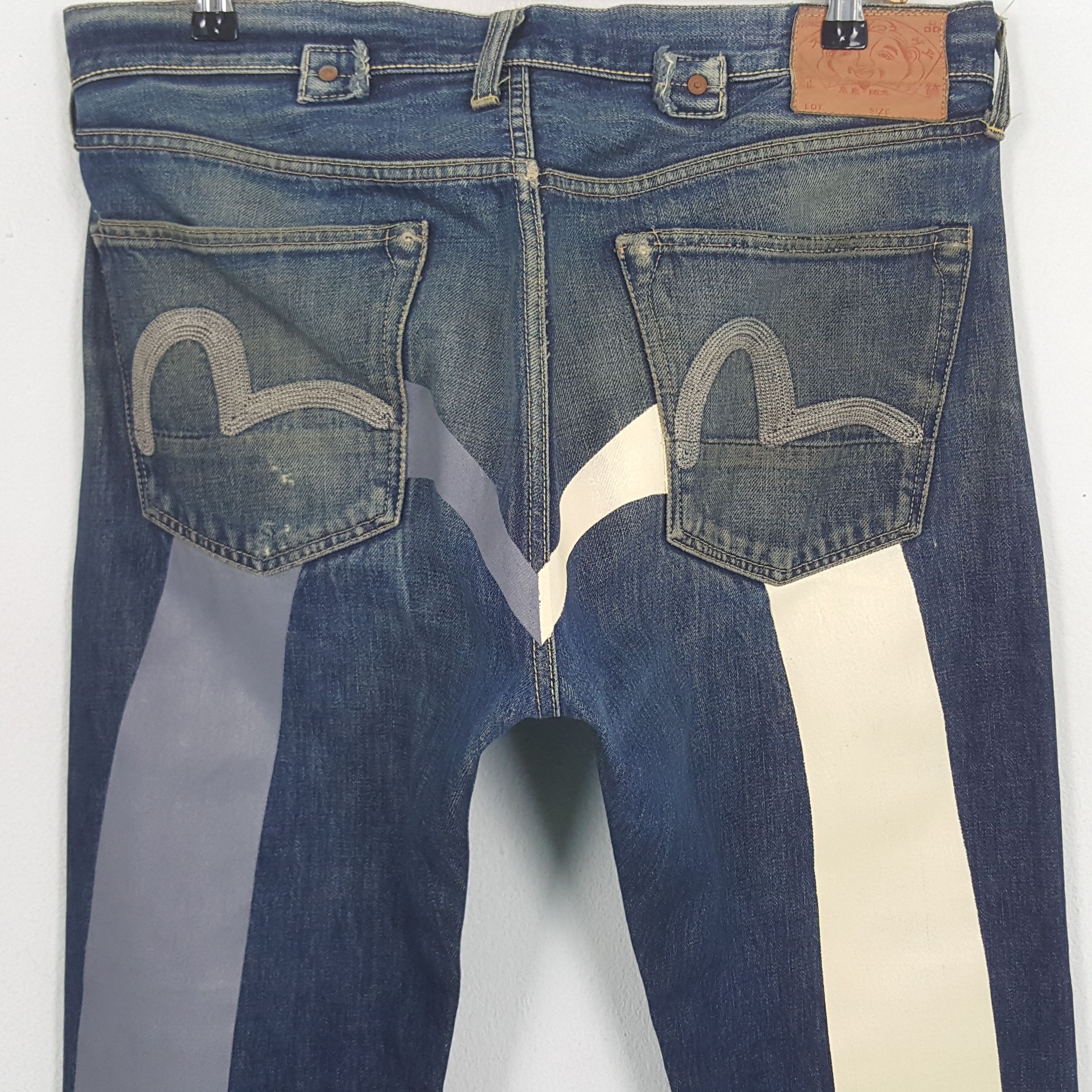 Japanese Brand × Vintage Vintage Evisu Japanese Brand Daicock Custom Art Denim Size US 35 - 3 Thumbnail