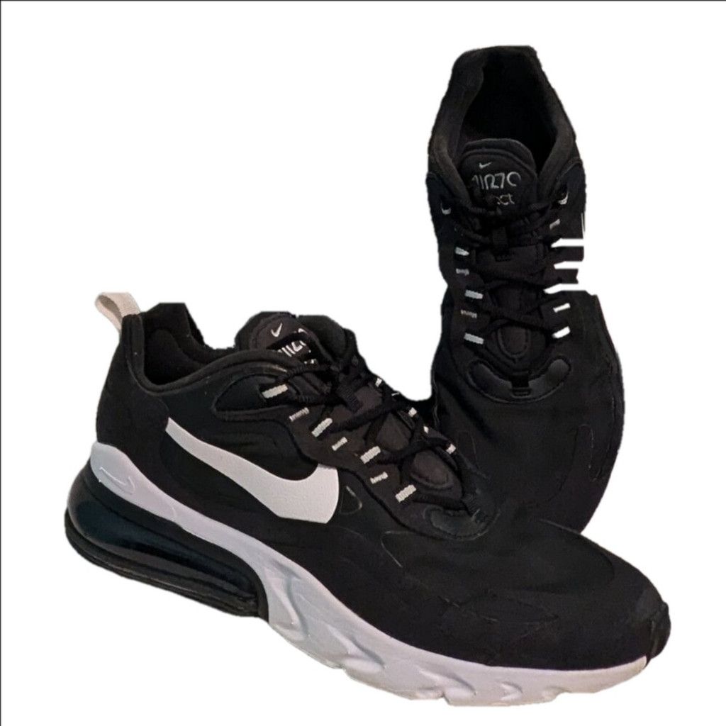Nike Air Max 270 React Black White Ci3866-004 Mens Size