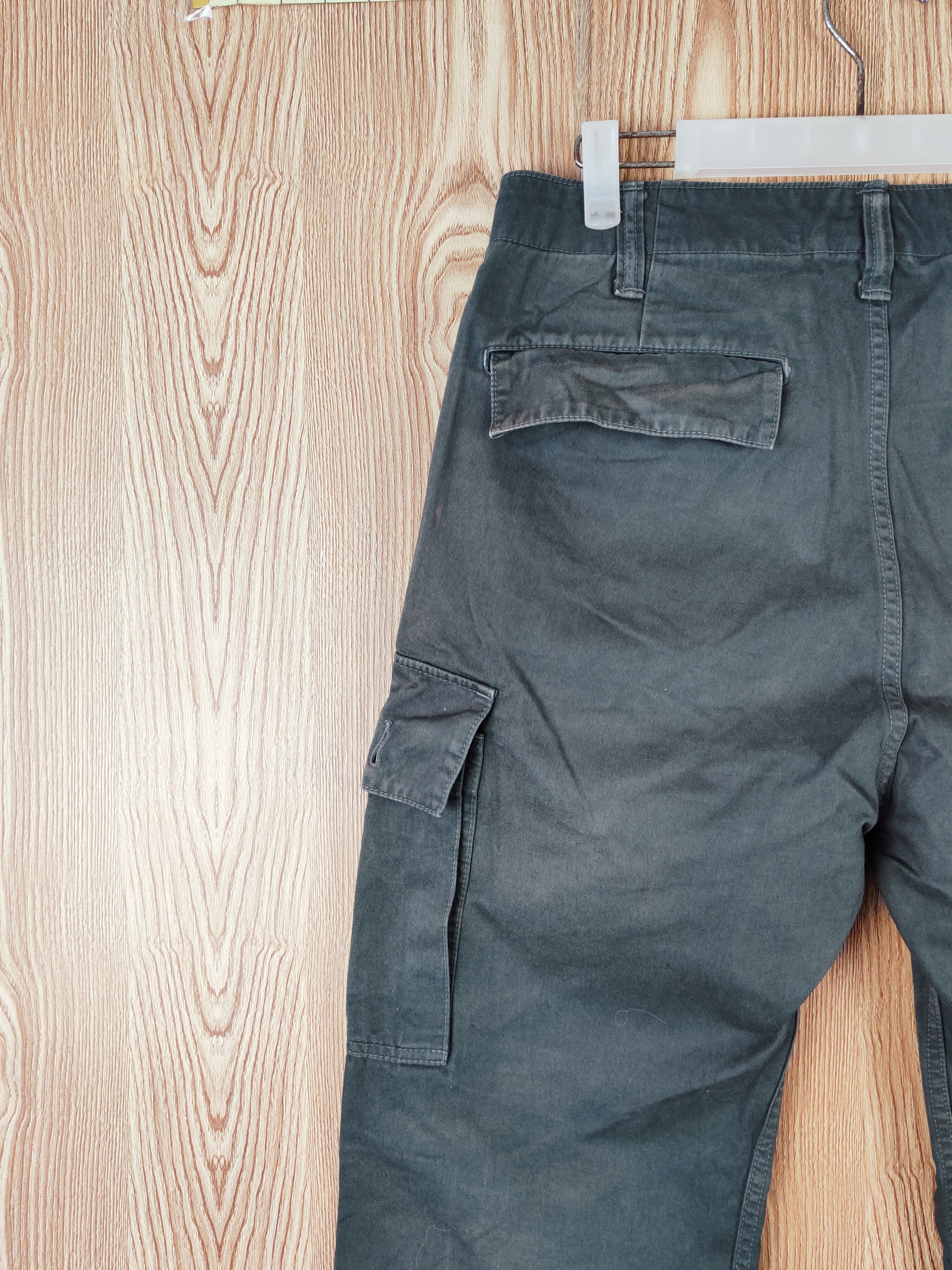 Japanese Brand Japan Teal Blue Faded Multipocket Cargo Pants #W446 Size US 32 / EU 48 - 8 Thumbnail