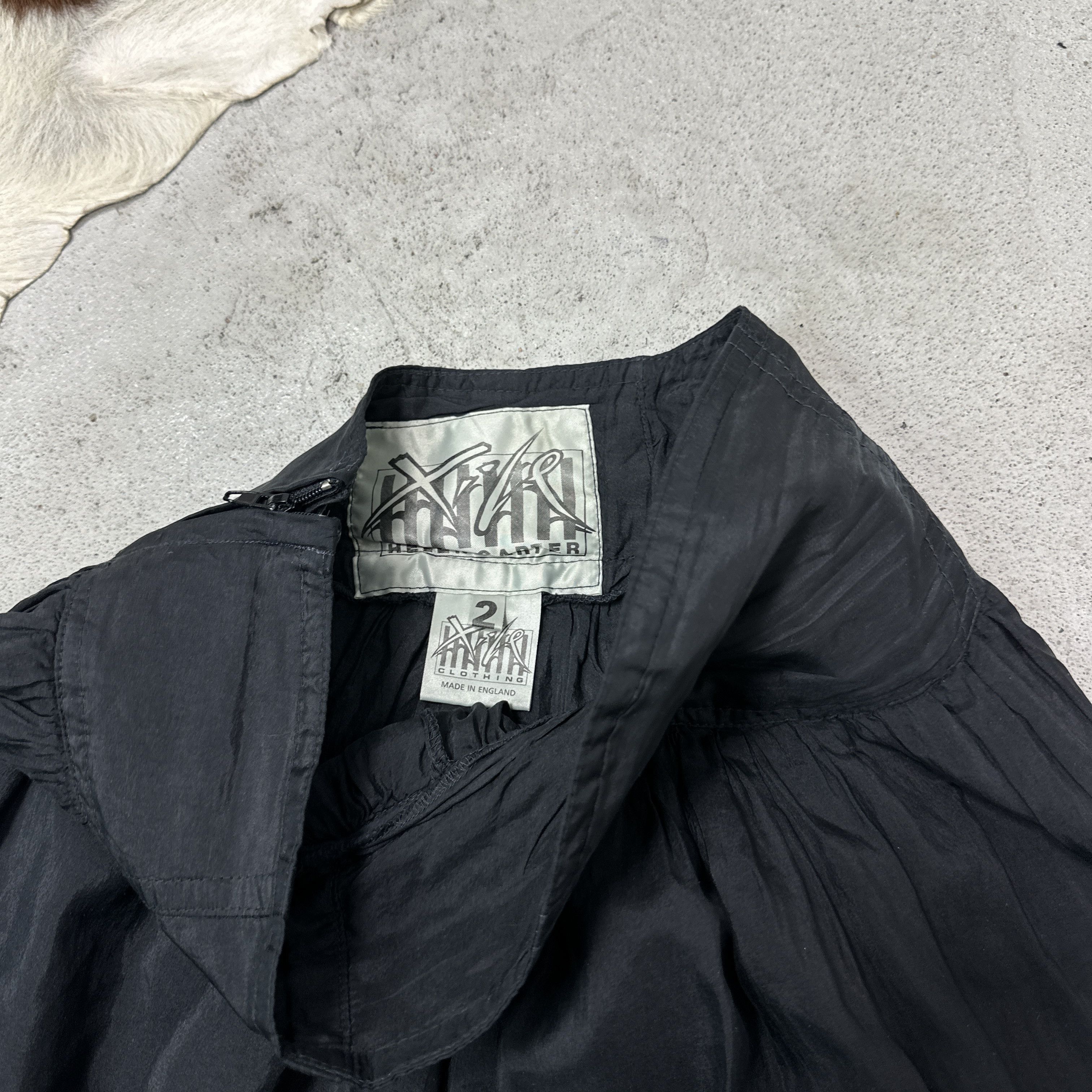 Vintage Vintage Avant Garde Grunge Silk High Waist Skirt Y2K Size 25" / US 0 / IT 36 - 4 Thumbnail