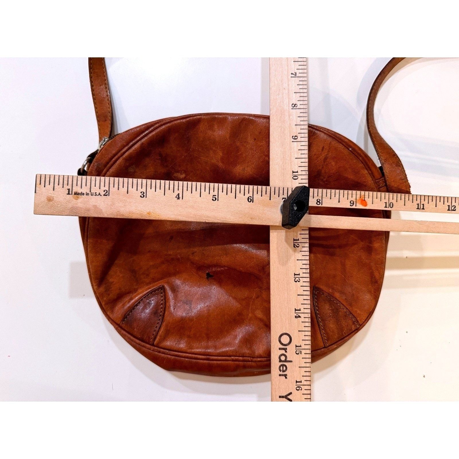 & Other Stories Vintage 70s Cuero Vega Purse Leather Snakeskin Patchwork Size ONE SIZE - 7 Thumbnail