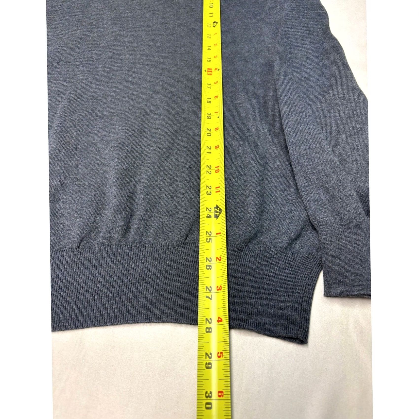 Polo Ralph Lauren Polo Ralph Lauren Mens Sweater V-Neck Gray Purple Pony Large Size US L / EU 52-54 / 3 - 7 Thumbnail