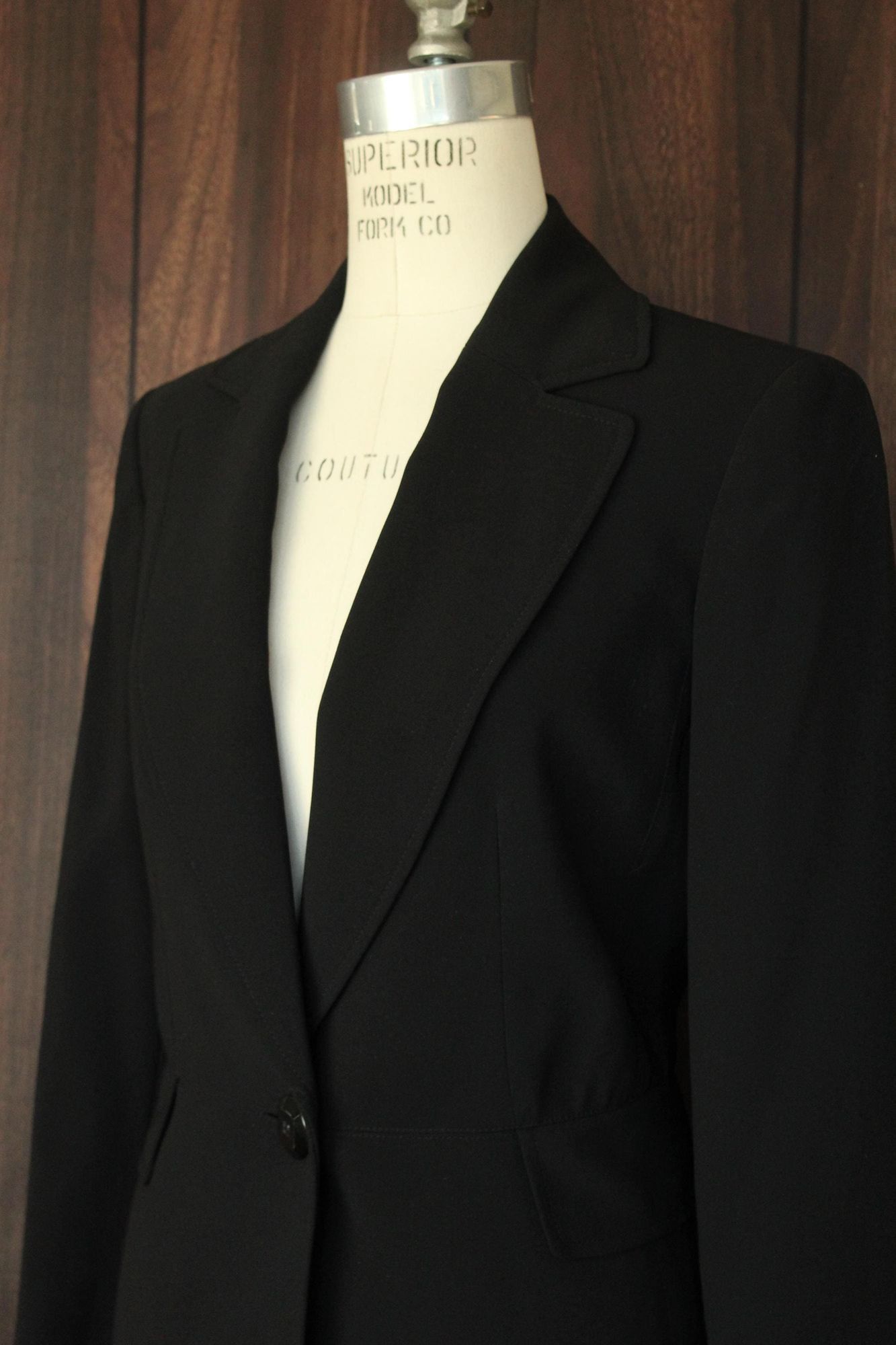 Jones New York Vintage 2000s Jacket, Jones New York Black Blazer, Size 4 Size S / US 4 / IT 40 - 8 Thumbnail