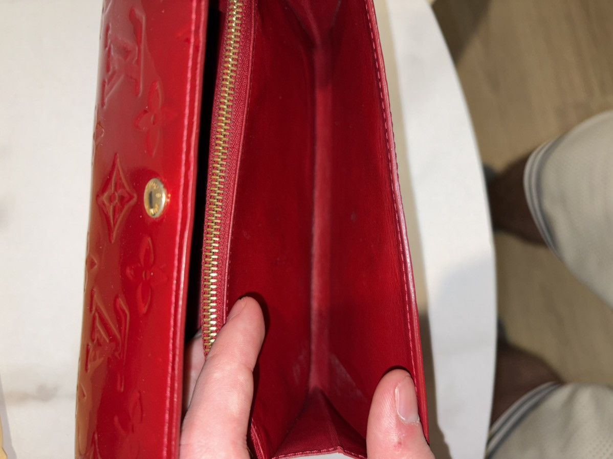 Louis Vuitton Red Louis Vuitton Vernis Long Wallet Size ONE SIZE - 8 Thumbnail