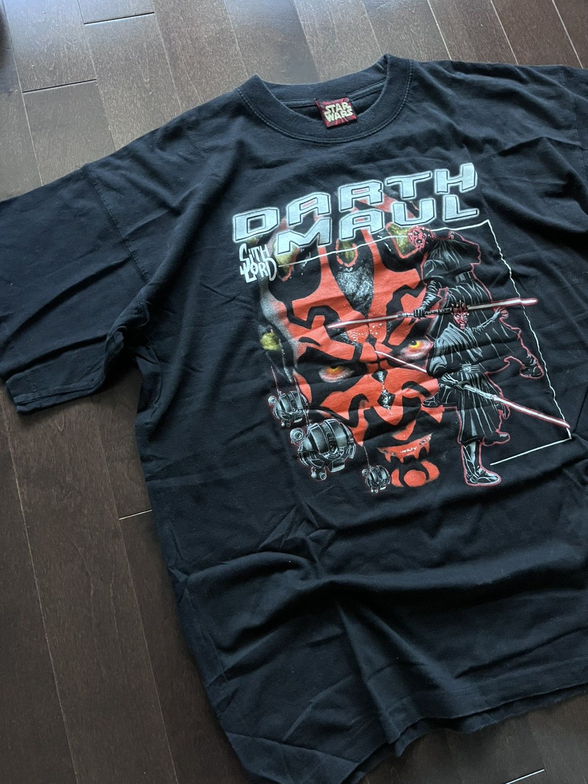 Star Wars Vintage Star Wars Darth Maul 1999 Big Graphic Promo T- Shirt Size US XL / EU 56 / 4 - 2 Thumbnail