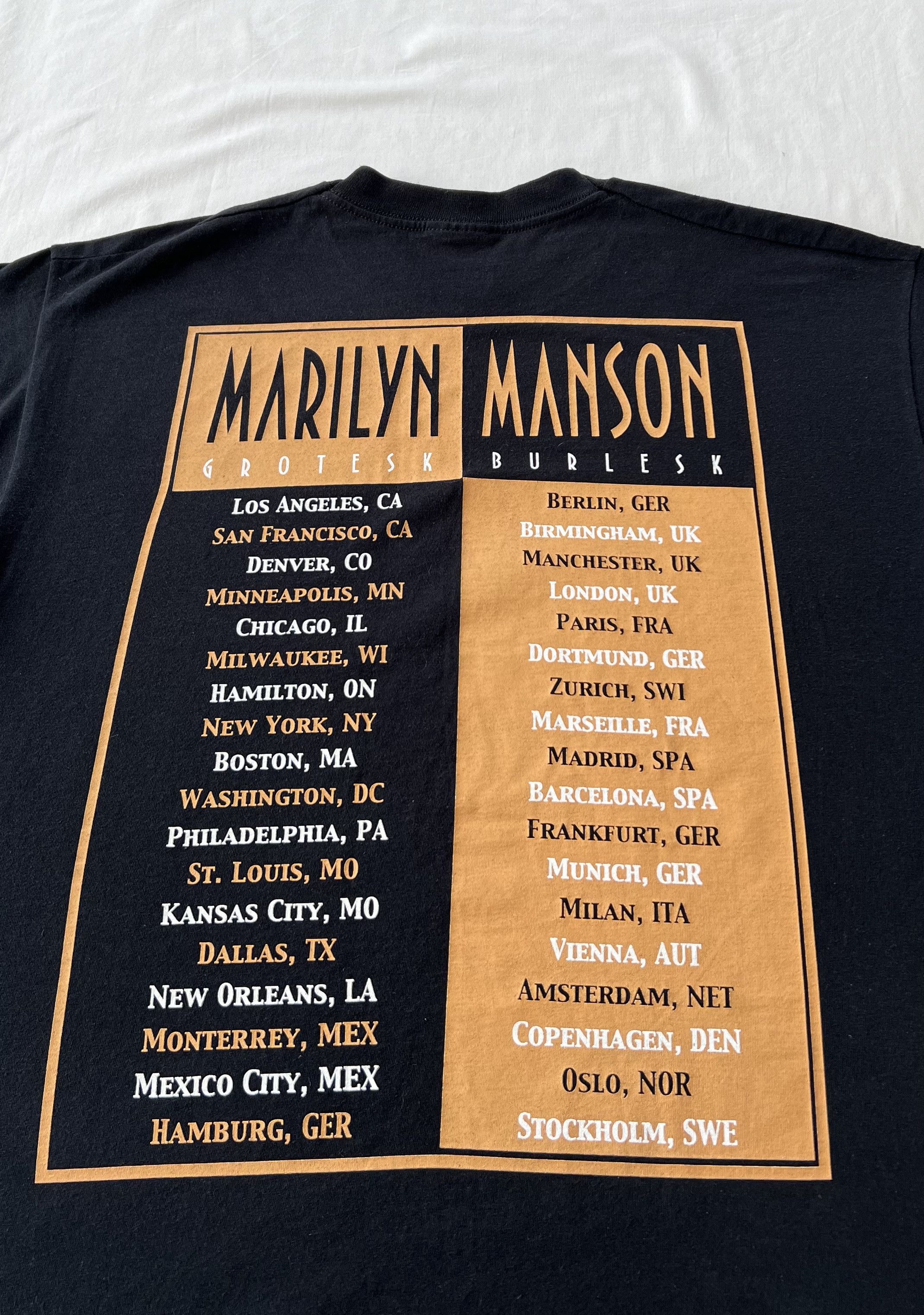 Band Tees Vintage 2003 Marilyn Manson The Golden Age of Grotesque Tee Size US M / EU 48-50 / 2 - 18 Thumbnail