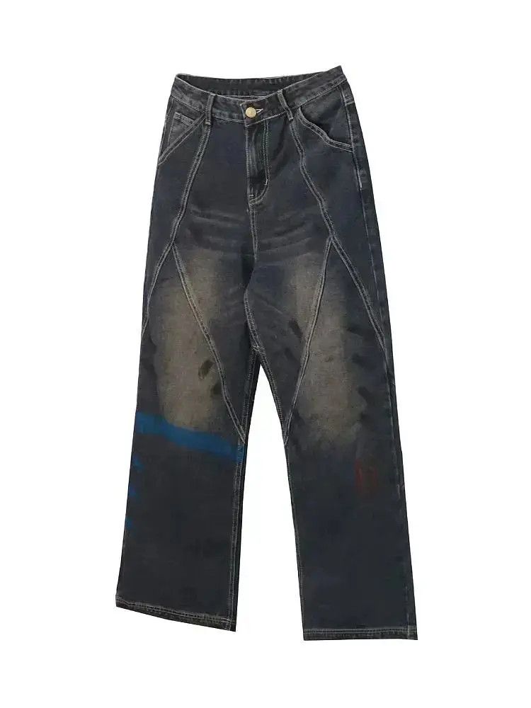 Japanese Brand American high street spliced jeans gangster Size US 32 / EU 48 - 1 Thumbnail