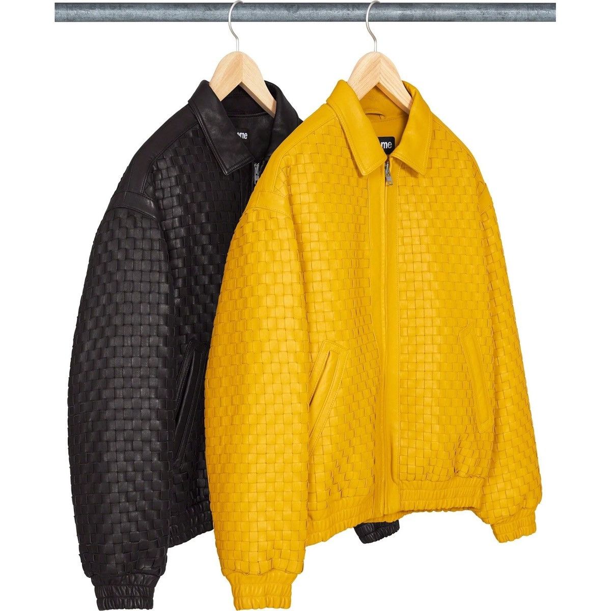 Supreme Supreme Woven Leather Jacket (Bottega) Size US M / EU 48-50 / 2 - 5 Thumbnail