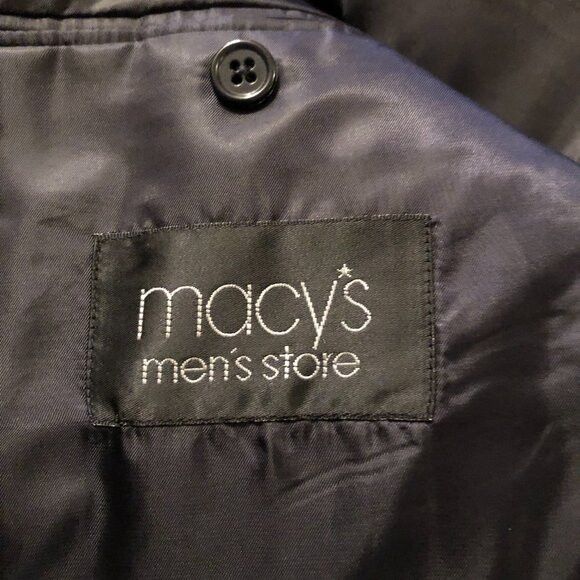 Michael Kors Michael kors men's navy sport coat blazer jacket size: 40L Size 40L - 6 Thumbnail