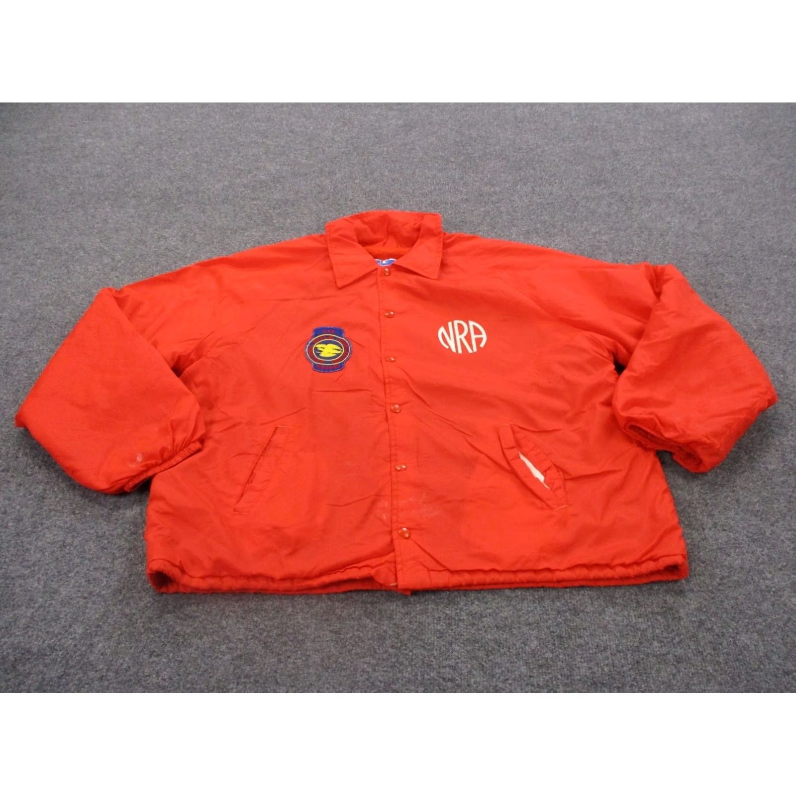 Champion VINTAGE Champion Jacket Mens XL Nylon Windbreaker Athletic Track USA Made 80s 90s Orange Embroidered Size US XL / EU 56 / 4 - 2 Thumbnail